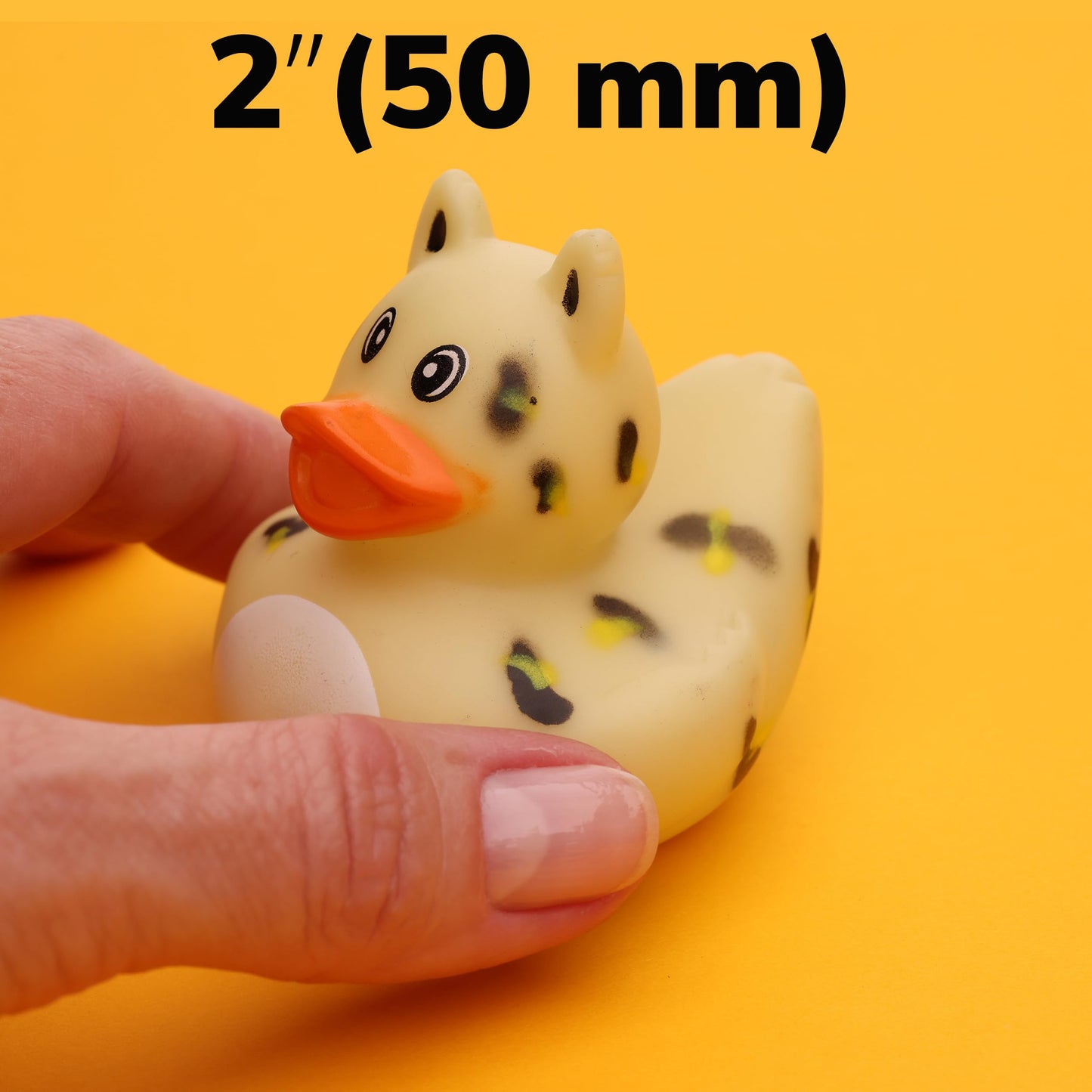 Rubber Ducks in Bulk - Ducky Eye Poppers 2 Inch - Playset for Ducky Bath Toys - Cute Designs - Rubber Duck for Beach Pool