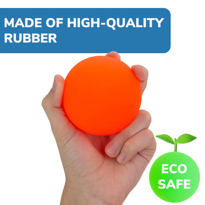 Entervending Bouncy Balls - 12 pcs Jumbo 2.35" Bounce Balls - Frosty Kids' Party Favors