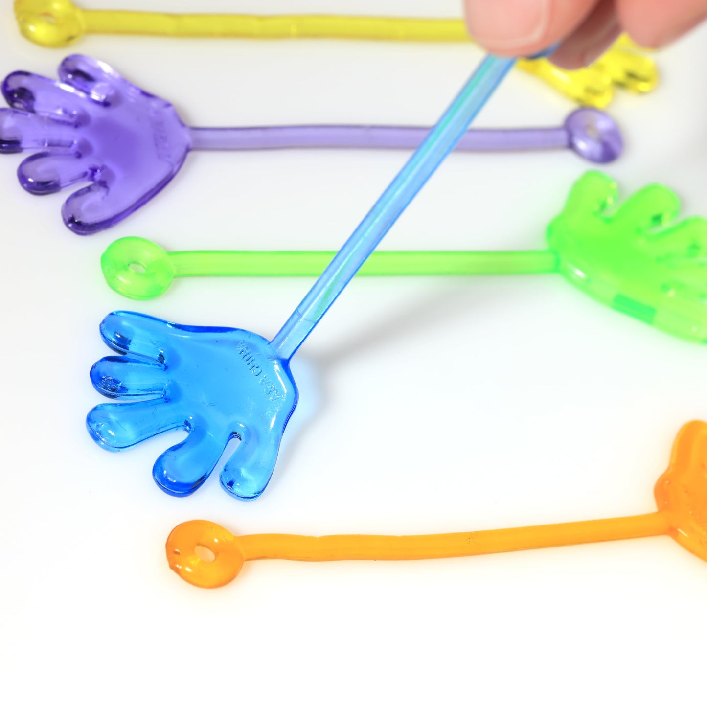 Sticky Hands for Kids - Bulk Party Favors - Mini Slappy Hands - Stretchy Toys - Small 1.5 Inch Sticky Hand - Sensory Toys