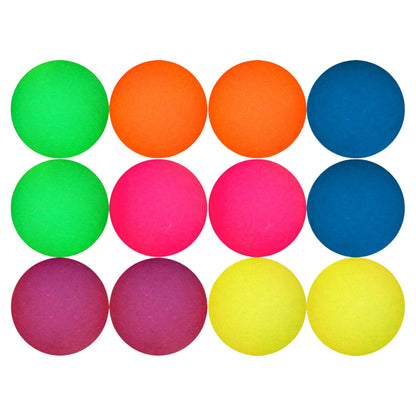 Entervending Bouncy Balls - 12 pcs Jumbo 2.35" Bounce Balls - Frosty Kids' Party Favors