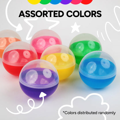 Capsule Vending Machine Translucent Round Capsules Empty 14 pcs 4.7 inch - Gumball Machine Capsules Easter Basket Stuffers Birthday Gifts - Pinata Stuffers DIY Craft Supplies Claw Machine Refills