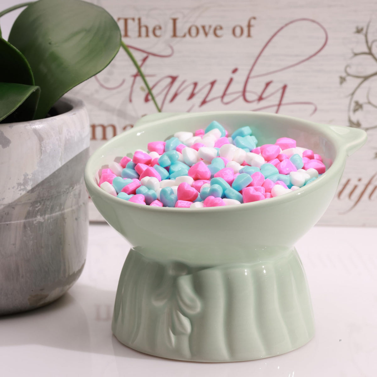 Conversation Hearts Candy 435 pcs 7OZ per Bag - 4 Packs Love Valentines Day Hard Candy for Party Favors Goody Bags Cake Decorations Pinata Candy Mix Gumball Machine Refills Runts Candy
