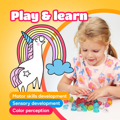 Unicorn Mini Toys in Gift Box - Party Favors - 30 pcs - Glitter Poop Emoji Party Supplies - Shimmering Rainbow Emoji Mini Toys - Vending Machine