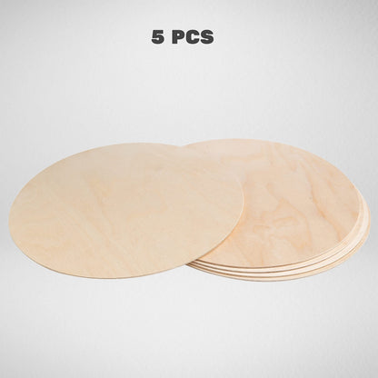 16'' Wood Circles 5 Pcs Birch Rounds - Plywood Circle Cutouts - Wooden Circles for Crafts - Wood Boards for Painting - Craft Blanks for Wood Burning