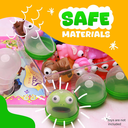 Capsule Vending Machine Translucent Green Acorn Capsules Empty 50 pcs 2 inch - Gumball Machine Capsules Bulk Party Favors DIY Containers - Easter Basket Stuffers Gifts Pinata Stuffers