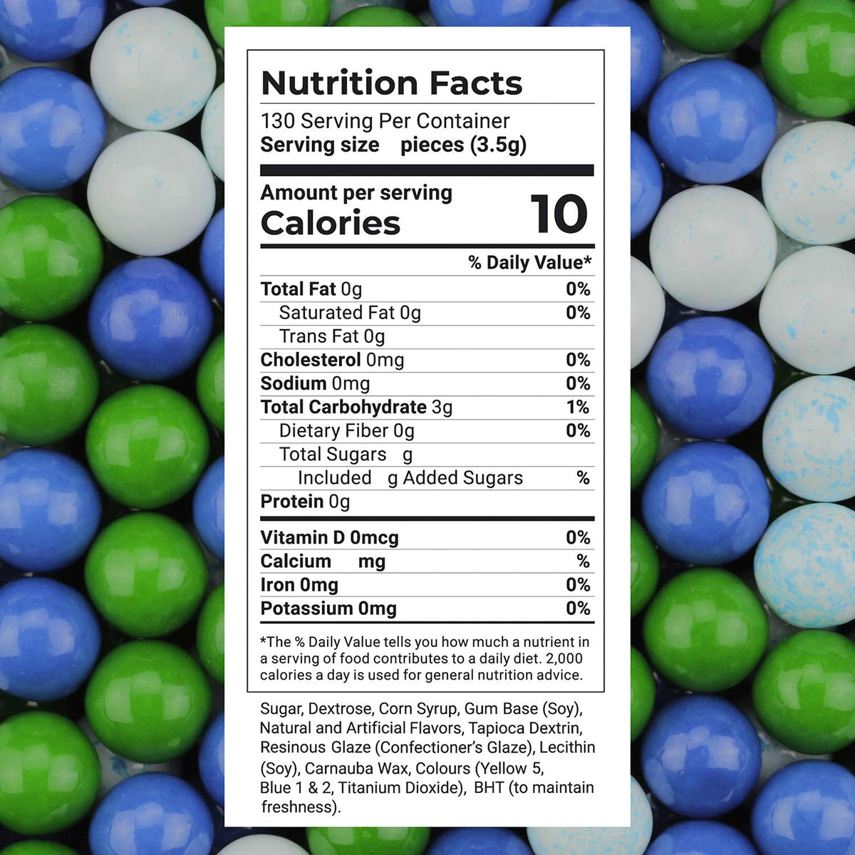 Triple Mint Gumballs - 1/2 Inch Mini Gumballs - 2 Lb Gumball Machine Refills - 520 Pcs Mint Gum Bulk - Wintergreen Peppermint Spearmint Gum Balls