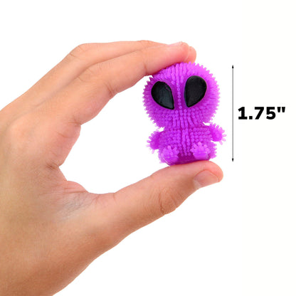 Mini Alien Toys Bulk 1.75 Inch - Easter Egg Fillers - Funny Squishy Toys for Party Favors, Goody Bags, Classroom Prizes Variation