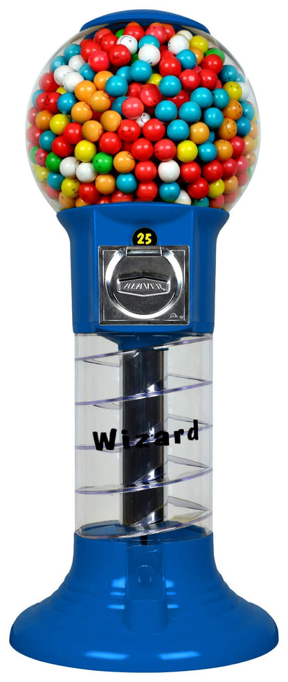 27” Blue Home Vending Machine - Candy Dispenser - Bubble Gum Machine for Kids - Bubblegum Machine - Gum Ball Machine Without Stand