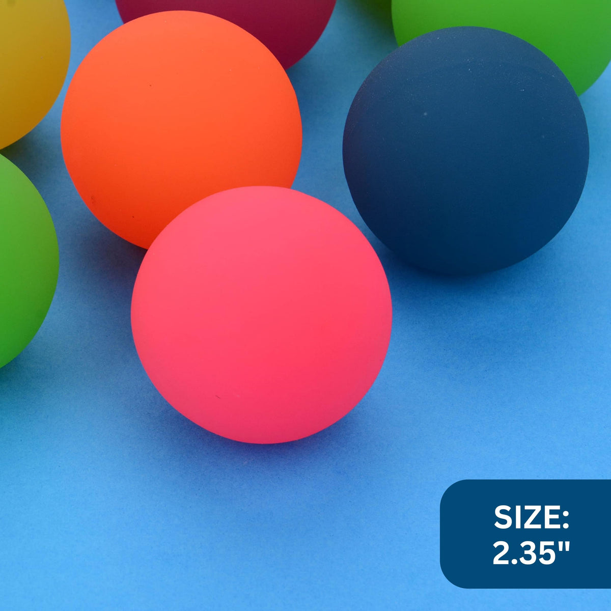 Entervending Bouncy Balls - 12 pcs Jumbo 2.35" Bounce Balls - Frosty Kids' Party Favors