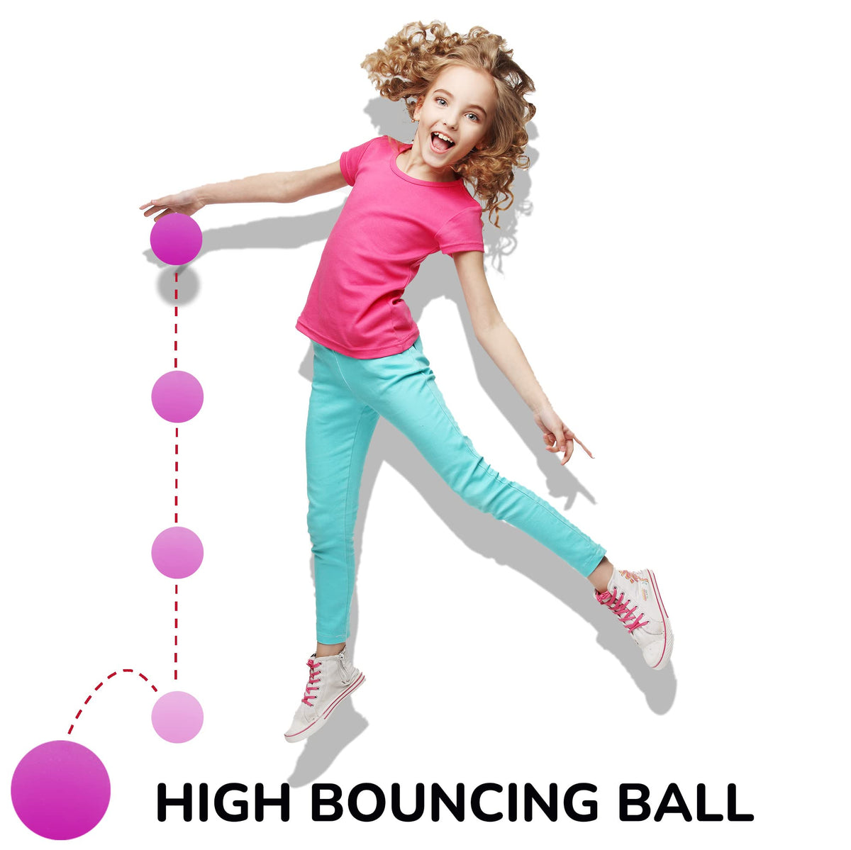 Glow in the Dark Bouncy Balls - 25 Pcs Large Bouncy Ball 45 mm Toys - Hi Bounce Balls - Party Favors Balls - Glow Party Bouncing Balls for Kids
