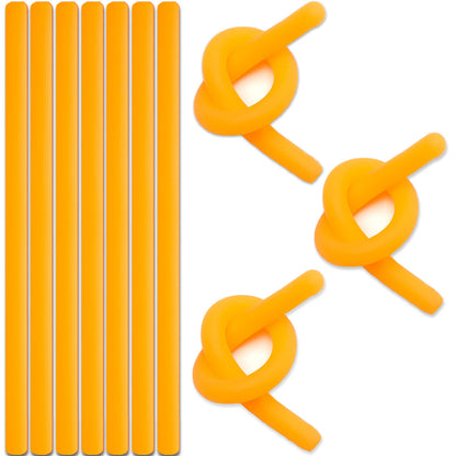 Monkey Noodles - 10 Stretchy Sensory Toys for Kids and Toddlers - Autism Sensory Products - Stretchy String - Party Favors for Kids - Treasure Box Toy for Classroom - Easter Fillers - Orange