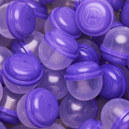 Capsule Vending Machine Translucent Purple Acorn Capsules Empty 50 pcs 2 inch - Gumball Machine Capsules Bulk Party Favors DIY Containers - Easter Basket Stuffers Gifts Pinata Stuffers