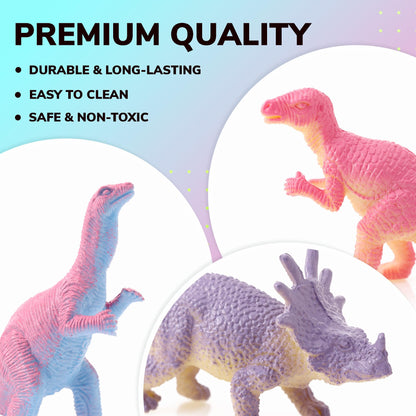 Dinosaur Toys for Kids - 2” Fun and Colorful Fidget Toys, Dinosaurs Party Favors & Birthday Decorations - Classroom Prizes - Easter Toys