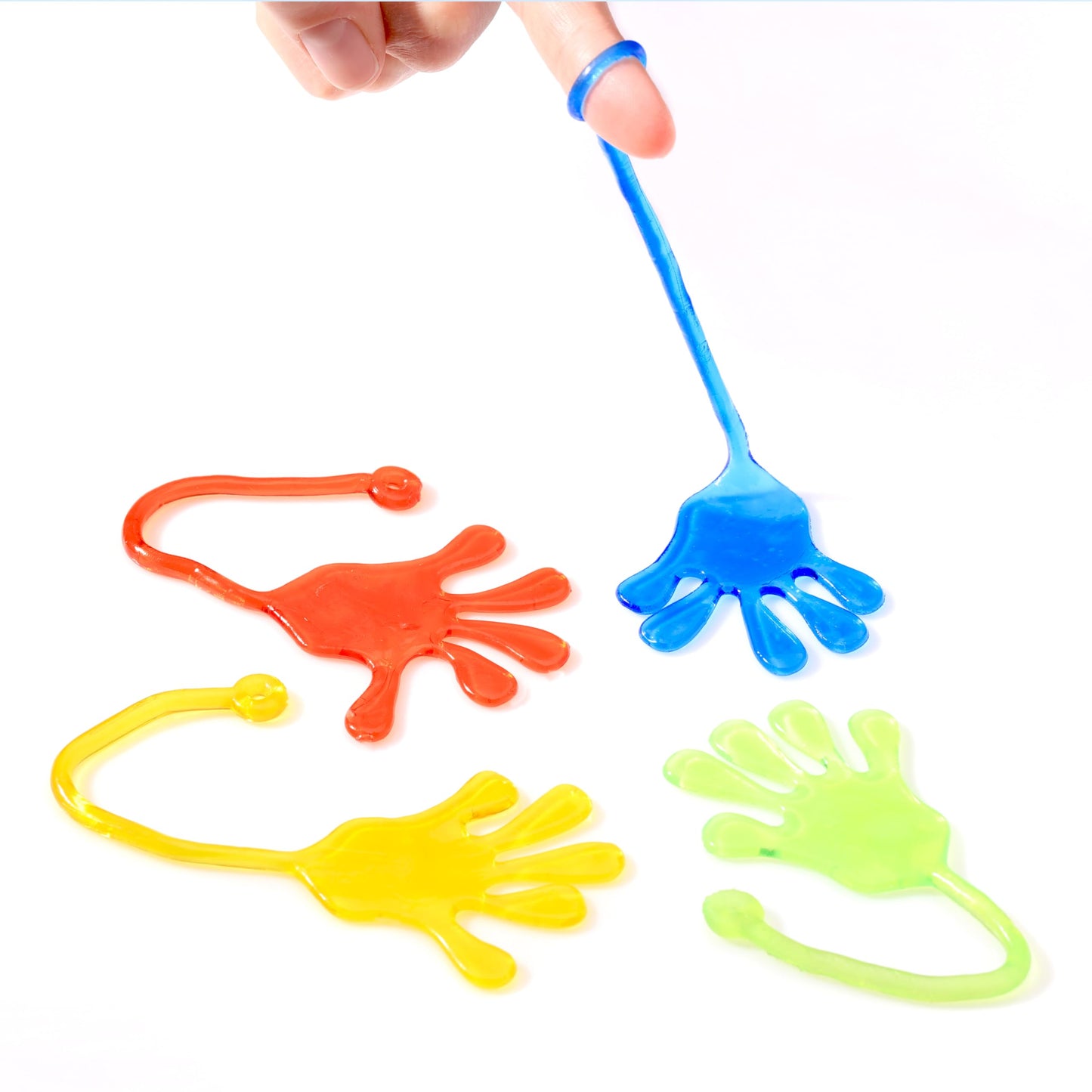 Sticky Hands for Kids - Slappy Hands - Stretchy Toys - 7 Inch Sticky Hand - Sensory Toys - Party Favors for Kids - Easter Toys