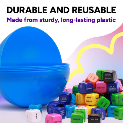 Big Claw Machine Capsules Green Plastic Sphere Party Favor Containers Round 5 pcs 6.3 inch Jumbo Plastic Christmas Ornaments Extra Large Candy Gift Box Empty Craft Party Supplies Vending Capsules