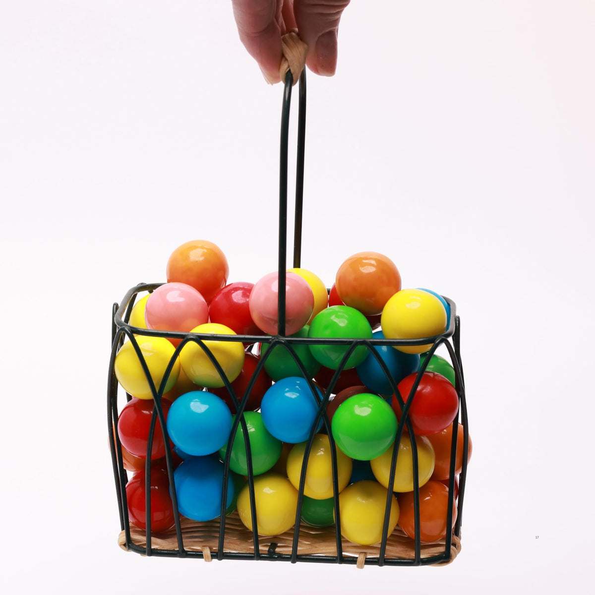 Gumballs for Kids- 1 Inch Large Double Bubble Gumballs in Bucket - Baseball Chewing Gum Assorted Fruit Flavored Bubble Gum for Gumball Machine - Sweet Gum Balls in Bulk 1.3 Lb