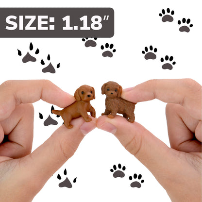 Pet Figurines Toys in Capsule - 50 Pcs - 1.1 Inch Plastic Capsules with Cute Dog and Cat Figurines for Kids - Bulk Toys for Easter Hunt Games - Vending Machines - Classroom Prizes