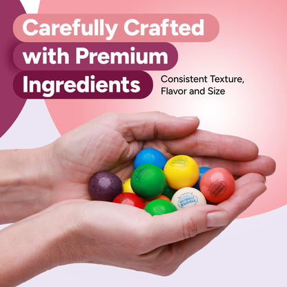 Chewing Gum for Kids - 1 Inch Large Gumballs - 50 Pcs Gum Balls - Assorted Flavors Double Bubble Chewing Gum -for Kids