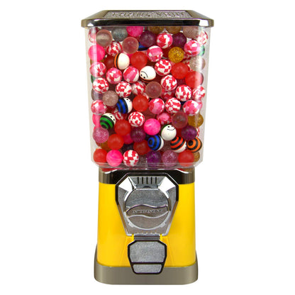 Gumball Machine - Bouncy Balls Vending Machine - Toys Vending Machine - Capsule Vending Machine - Yellow Body Square Bank - Without Stand (Yellow)