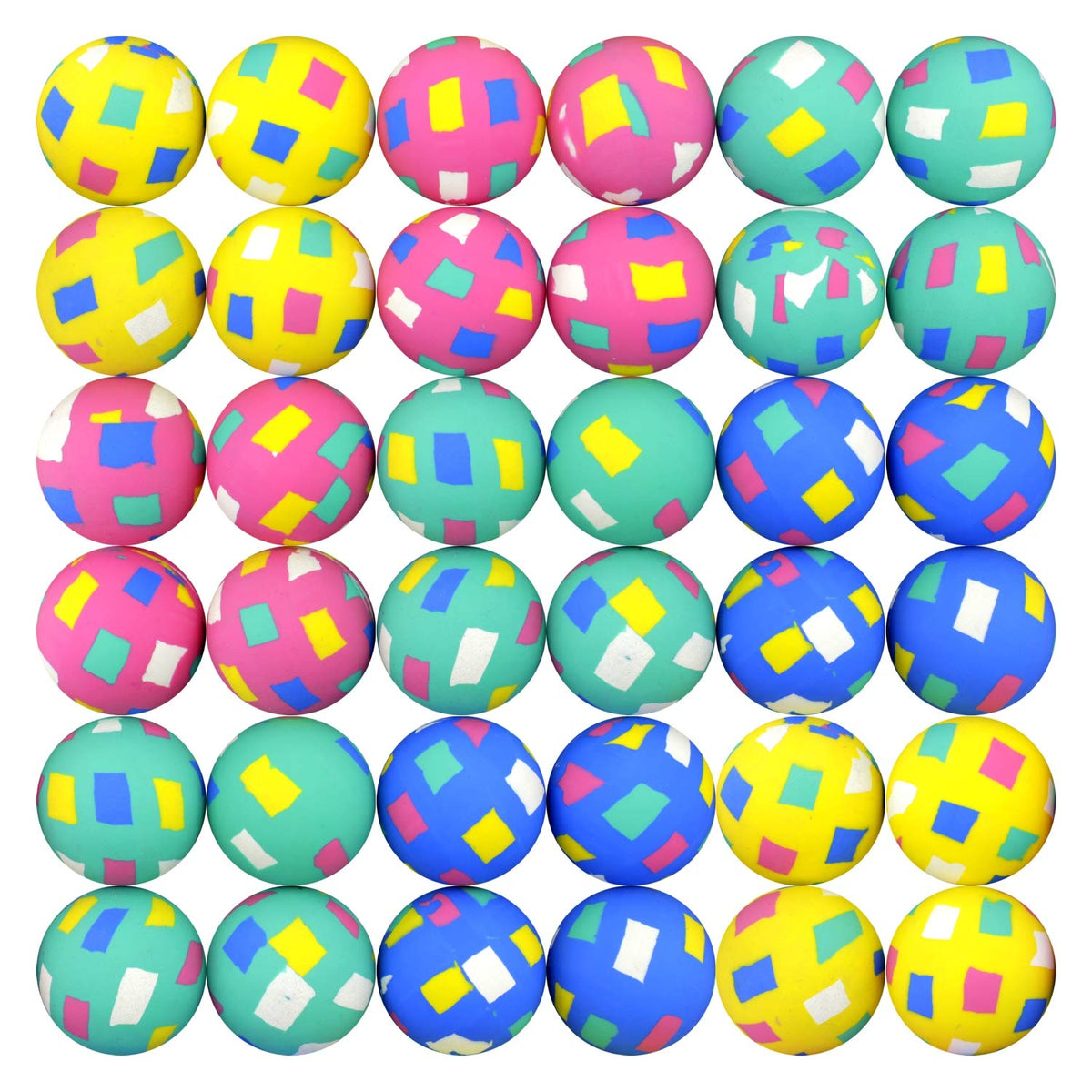 Bouncy Balls for Kids and Novelty Prizes Gifts Vending Machines 50 pcs in Bulk 45 mm