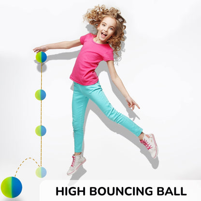 Entervending Bouncy Balls in The Gift Box - ICY Rubber Bounce Balls for Kids - 5 Pcs Large Hi Bouncing Ball 45mm