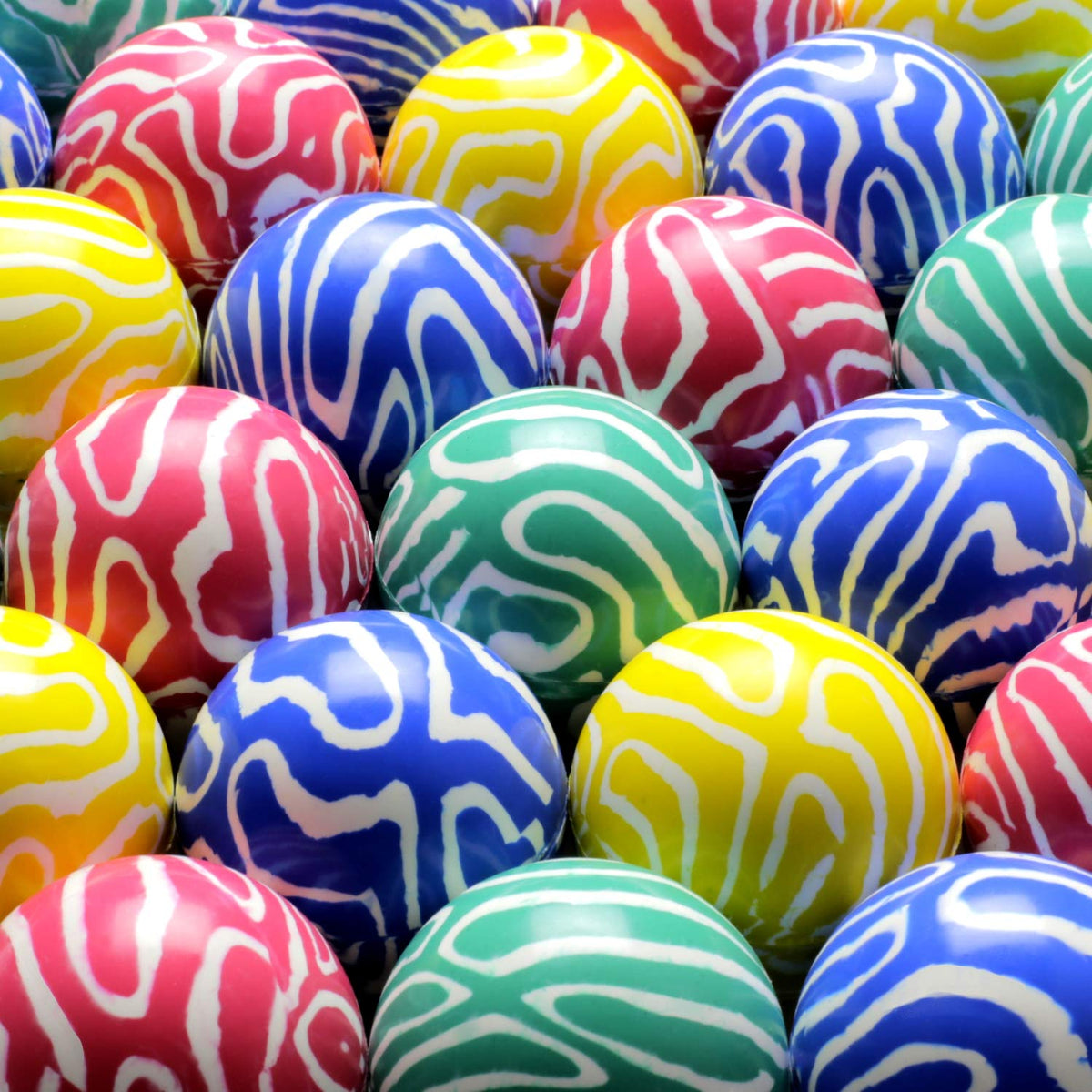 25pcs Bouncy Balls Bulk 45mm 1.8"- New Maze Bouncing Balls Party Favors for Kids - Vending Machine Toys School Carnival Prize Gifts