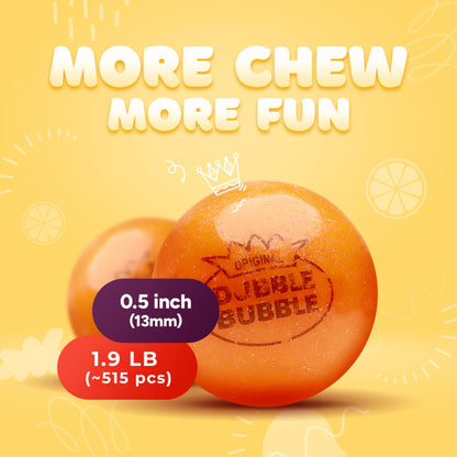 Gumballs for Gumball Machine - 0.5 Inch Gum Balls - Chewing Bubble Gum - 1.9 LB Kids Gum Bulk Gumball Machine Refills - 515 Pcs Little Gumballs