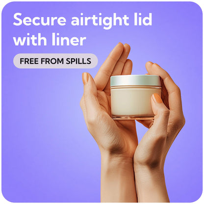 Plastic Jars with Lids - 4 OZ Small Plastic Containers - 18 Pack - Travel Cosmetic Containers for Creams - Leak Proof Clear Jar