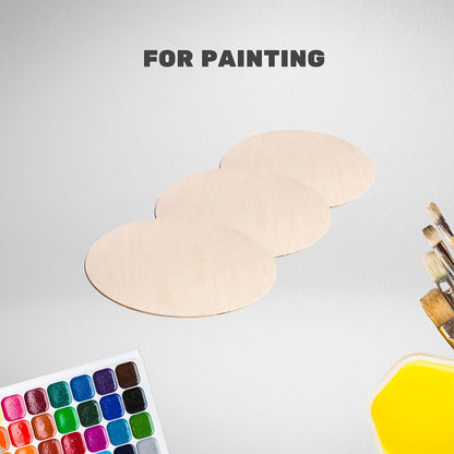 12'' Wood Circles - 5 Pcs Birch Rounds - Plywood Circle Cutouts - Wooden Circles for Crafts - Wood Boards for Painting - Craft Blanks for Wood Burning