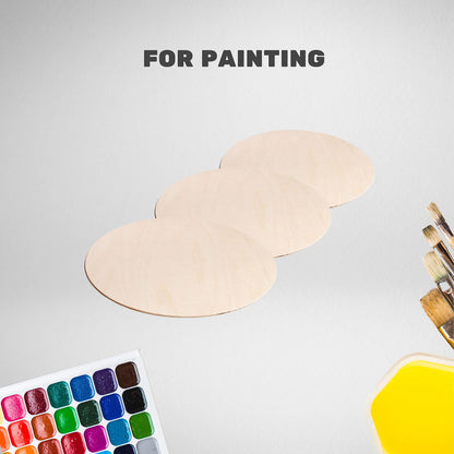 14'' Wood Circles - 5 Pcs Birch Rounds - Plywood Circle Cutouts - Wooden Circles for Crafts - Wood Boards for Painting - Craft Blanks for Wood Burning