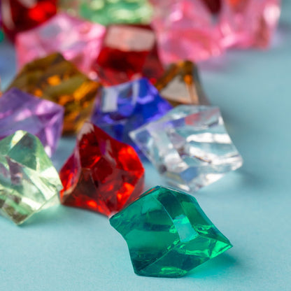 Acrylic Gems - 10.6 OZ (300 g) Jewels - Assorted Color Plastic Gemstones - Table Scatters Crystals - Aquarium Jewels Decor