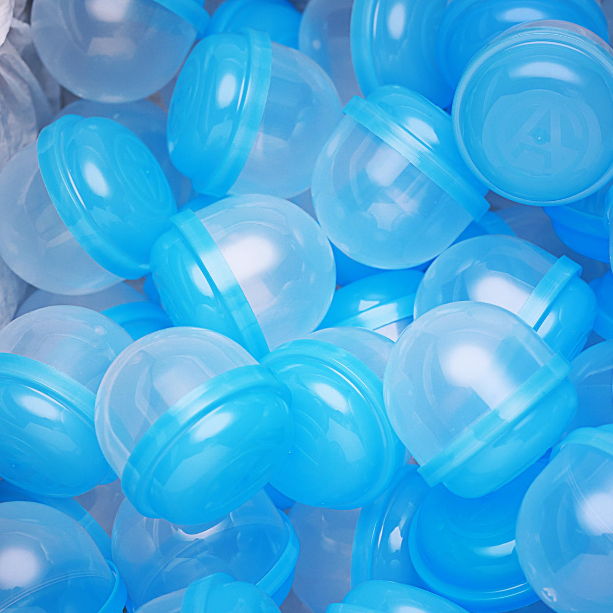 Capsule Vending Machine Translucent Blue Acorn Capsules Empty 50 pcs 2 inch - Gumball Machine Capsules Bulk Party Favors DIY Containers - Easter Basket Stuffers Gifts Pinata Stuffers