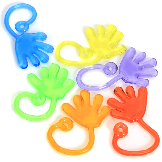 Sticky Hands for Kids - Bulk Party Favors - Mini Slappy Hands - Stretchy Toys - Small 1.5 Inch Sticky Hand - Sensory Toys