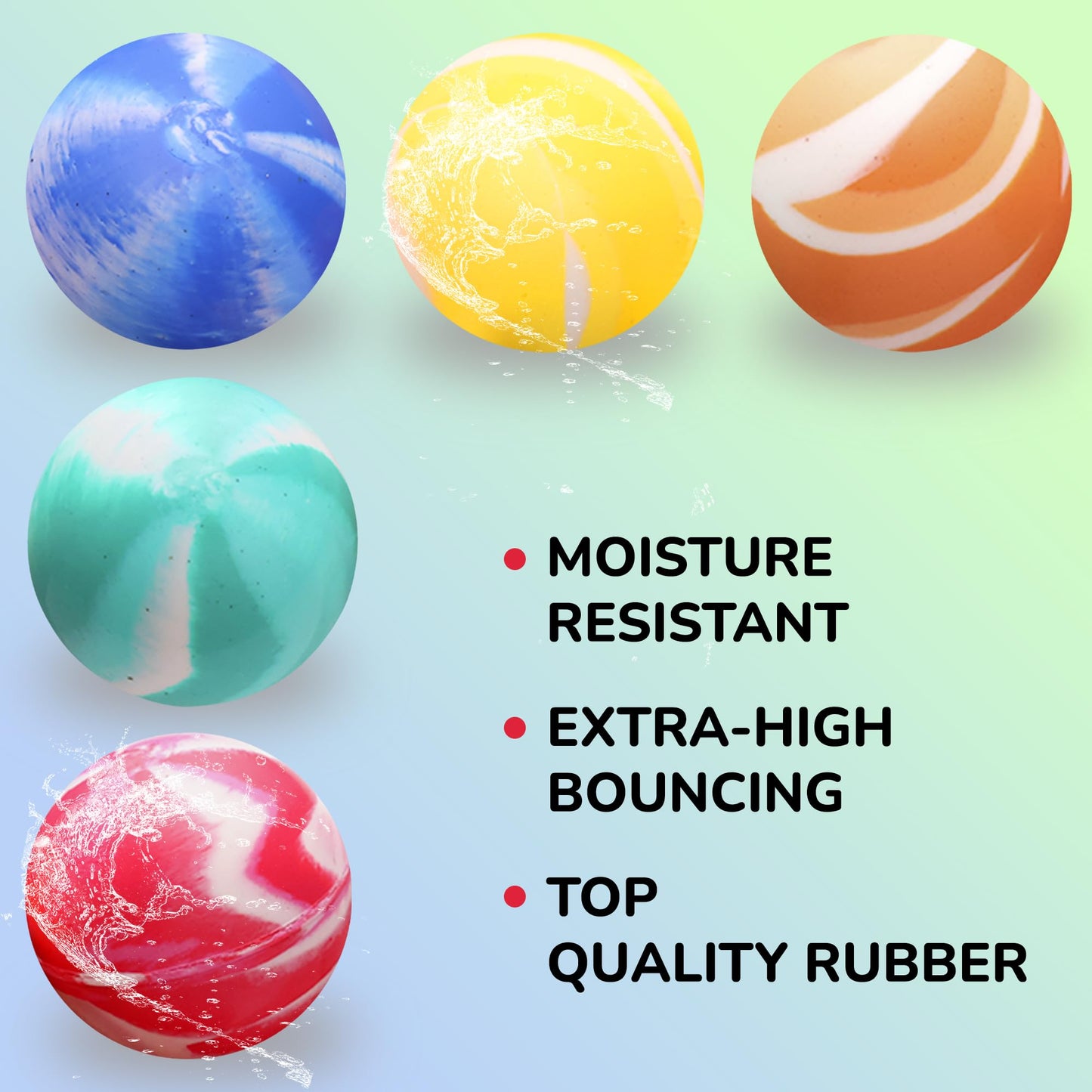 Bouncy Balls - 50 Pcs Small Bouncing Balls - 1.26 Inch Bounce Balls - Bouncing Balls for Kids - Vending Machine Toys