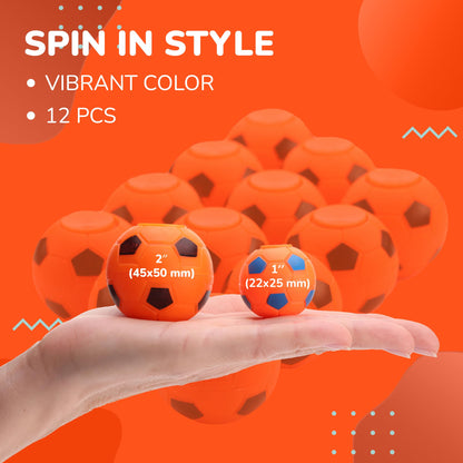 2 Inch Stress Balls - 12 Pcs Soccer Party Favors for Kids - Mini Fidget Spinners - Classroom Prizes - Fidget Spinners for Kids