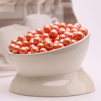 Shimmer Gumballs - Orange Candy Bubble Gum for Kids - 45 Pearl Orange Gumballs per Bag Chewing Gum - Nostalgic Valentines Candy for Party Favors Easter Basket & Sweet Treats, 16mm (0.62 inch)