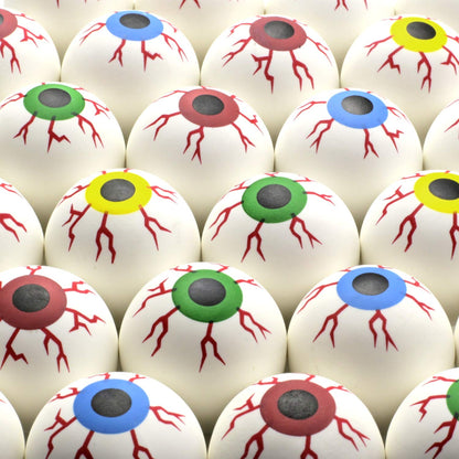 Bouncy Balls - 25 Pcs Large Halloween Bouncy Balls - 45 mm Red Eye Bounce Balls - Fake Eyeballs - Halloween Party Decoration - Halloween Toys in Bulk