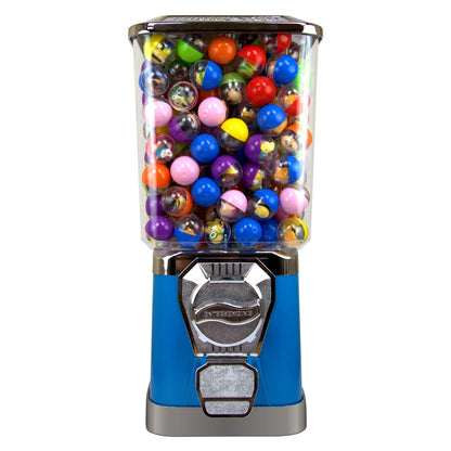 Gumball Machine - Bouncy Balls Vending Machine - Toys Vending Machine - Capsule Vending Machine - Blue Body Square Bank - Without Stand (Blue)