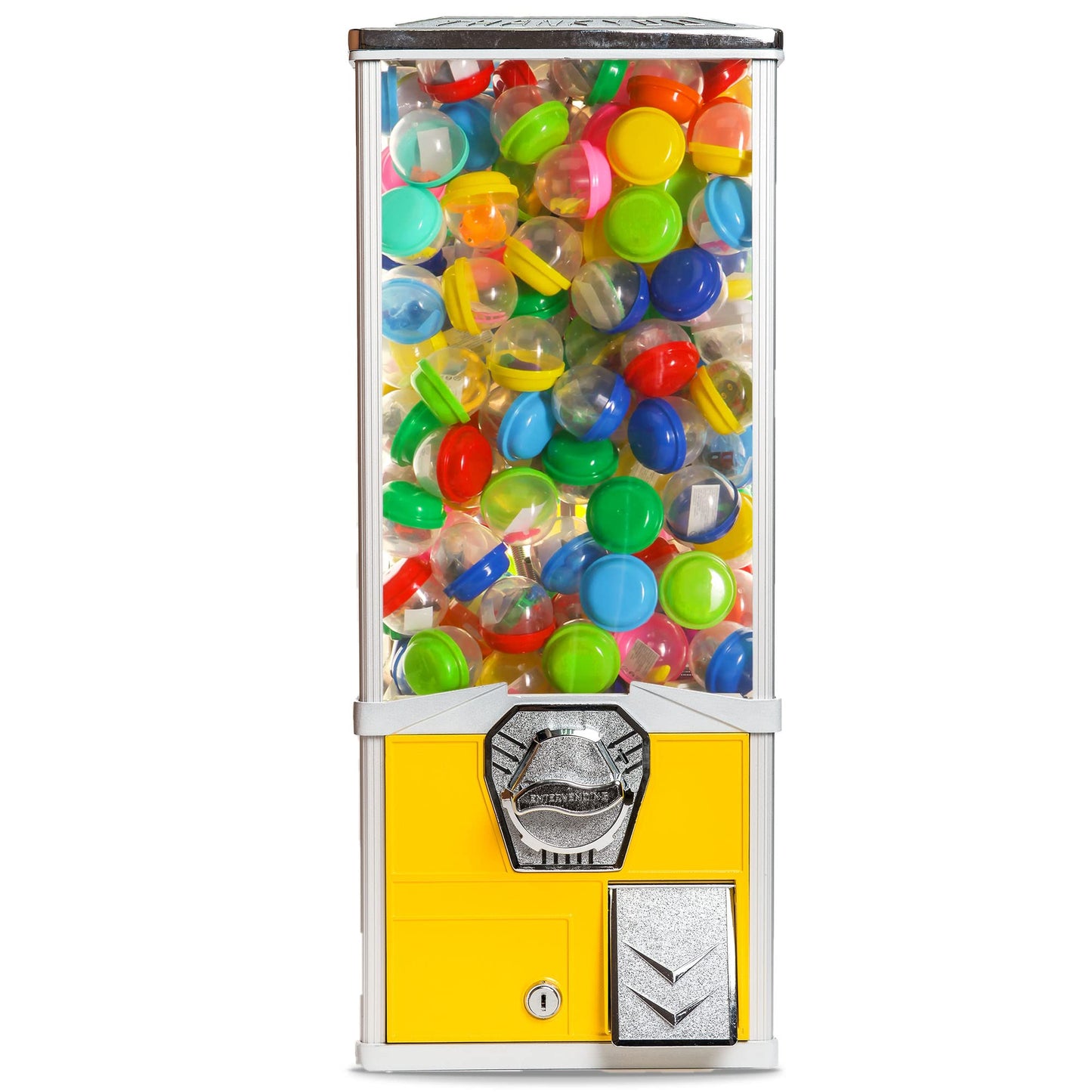 Vending Machine - Big Capsule Vending Machine - Prize Machine - Commercial Vending Machine for 2 Inch Round Capsules Gumballs Bouncy Balls