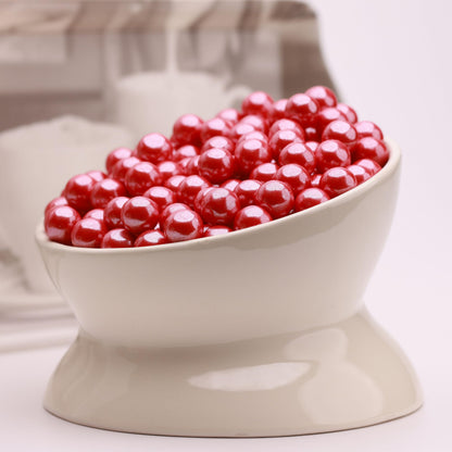 Shimmer Gumballs for Gumball Machine Cherry Flavored Candy - 45 Pearl Red Gumballs per Bag Chewing Gum - Nostalgic Valentines Candy for Party Favors Easter Basket & Sweet Treats, 16mm (0.62 inch)