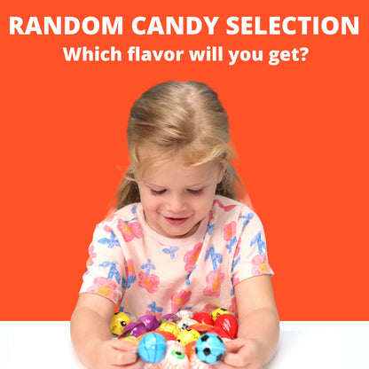 Gummy Candy - Jelly Filled Gummies - Fun Gummy Candies Filled with Fruit Jam - Assorted Flavors - 5 pcs Individually Wrapped Chewy Candy for Kids