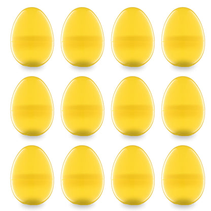 Easter Eggs 3” - Bright Fillable Easter Eggs – 12 pcs - Easter Basket Stuffers - Empty Large Enough to Hold Toy and Candy - Plastic Easter Egg Filler Bulk - Egg Hunt Kids Surprise