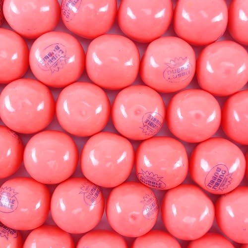 Gumballs in Jar - 1 Inch Large Gumballs - Pink Lemonade Flavored Bubble Gum Pink Gumballs - Kids Gum - Gumballs for Kids - 9 OZ