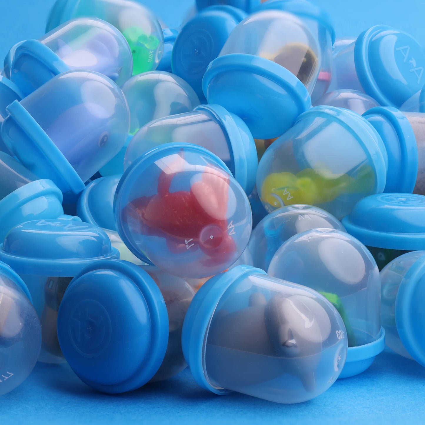 1.1 Inch Tiny Frosty Clear-Colored Acorn Capsules - Empty Toy Capsules - Plastic Capsules for Toys - 28 mm Prize Machine Capsules