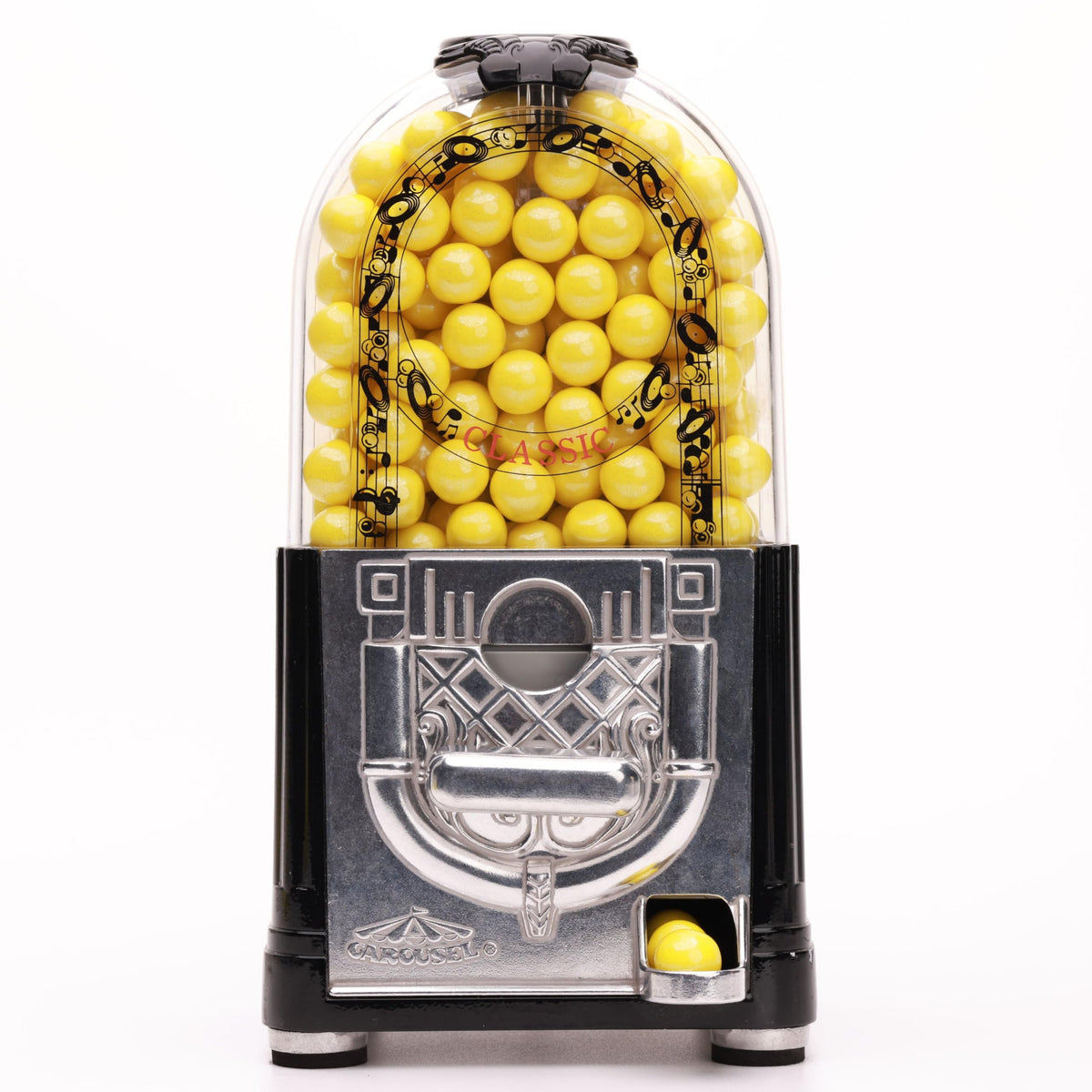 Shimmer Gumballs - Bubble Gum for Kids Yellow Candy - 45 Pearl Lemon Gumballs per Bag Chewing Gum - Nostalgic Valentines Candy for Party Favors Easter Basket & Sweet Treats, 16mm (0.62 inch)