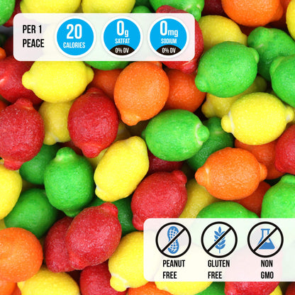 Seedling Gum Balls - Juicy Fruity Lemons Large Gumballs - 1 Inch Gumball Machine Refills - Fruit Shaped Bubble Gum Bulk 2 Lb