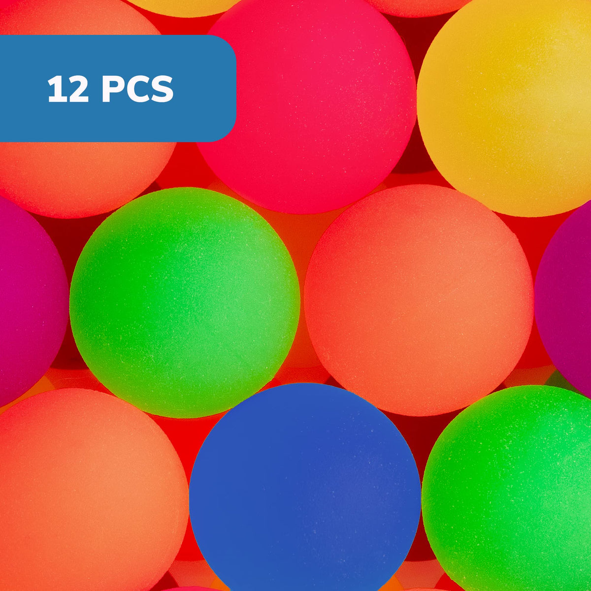 Entervending Bouncy Balls - 12 pcs Jumbo 2.35" Bounce Balls - Frosty Kids' Party Favors