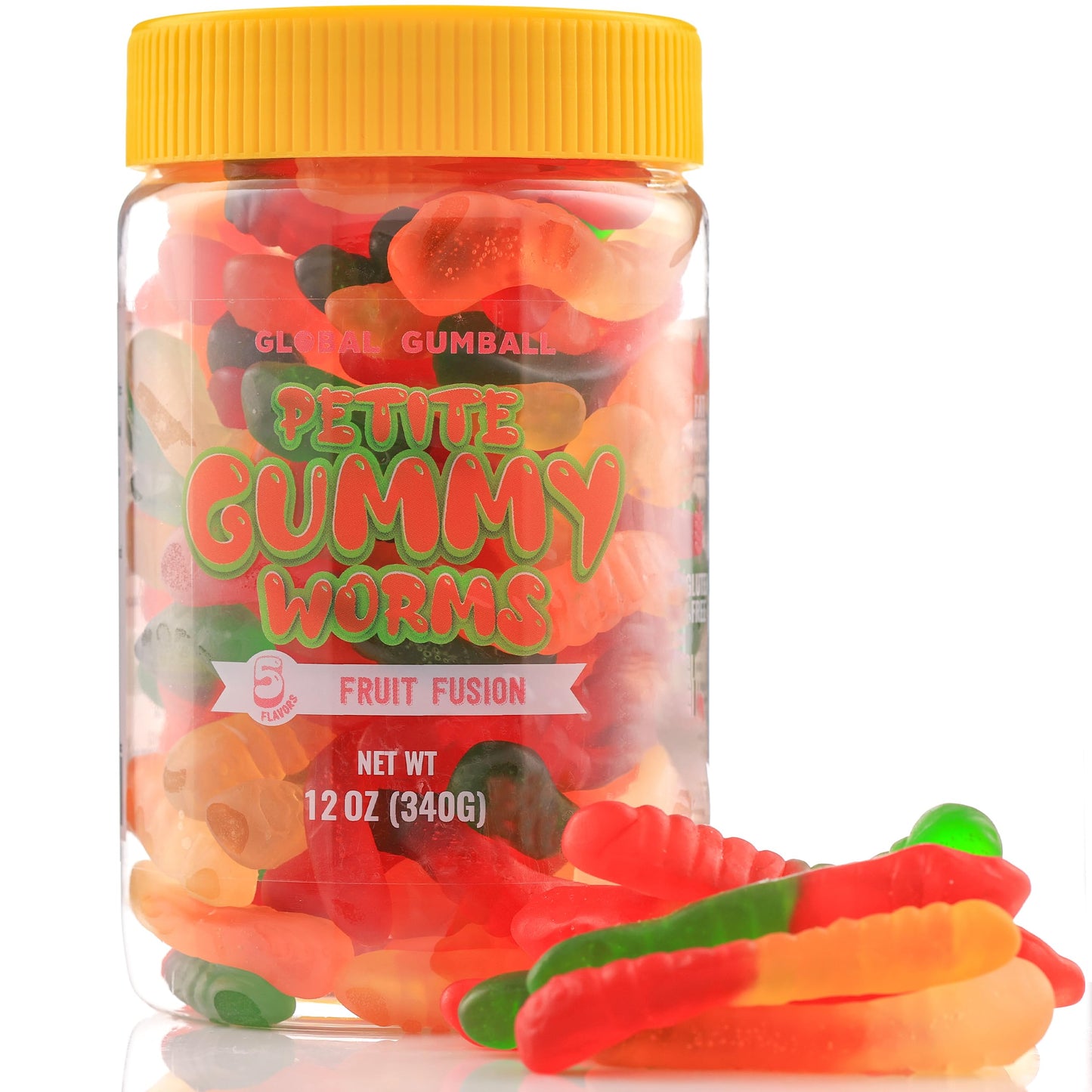 Gummy Worms - 12 oz Jar - Gummy Candies Mix - Fun and Delicious Gummy Snack - Fruity Candy