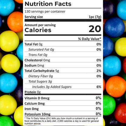 Gumballs for Gumball Machine - 1 Inch Large Gumballs - Assorted Flavored Bubble Gum Balls - Gumball Machine Refills - Bubble Gum Bulk 2 Lb