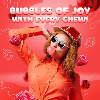 Gumballs for Kids - 1 Inch Double Bubble Gumballs - Berry Blots Big Gum Balls in Bag - 7 OZ Chewing Gum - 25 Pcs Giant Bubble Gums